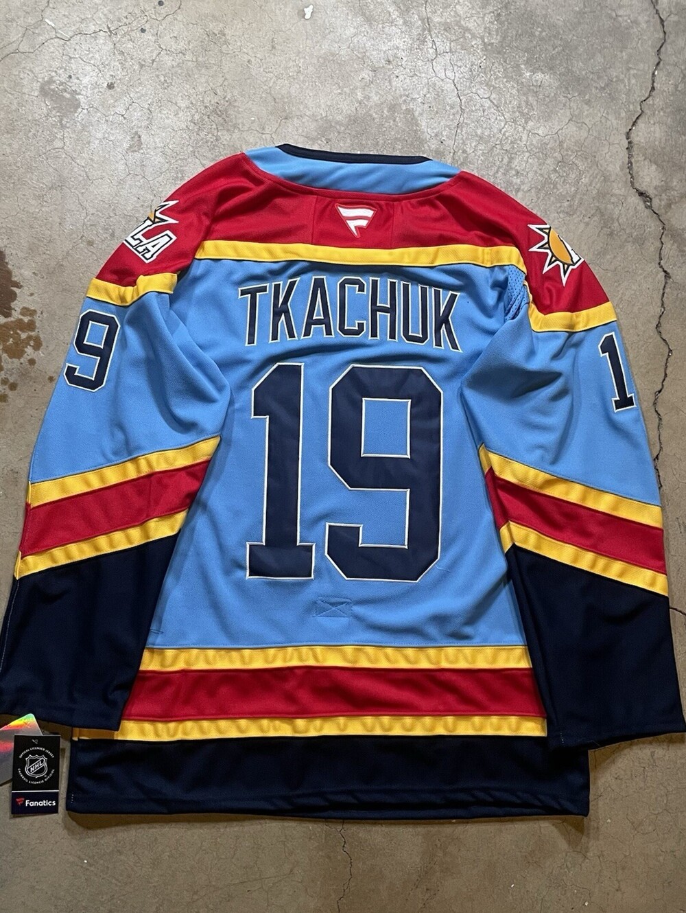 NHL Hockey Matthew Tkachuk #19 Fanatics Player Jersey Blue 50